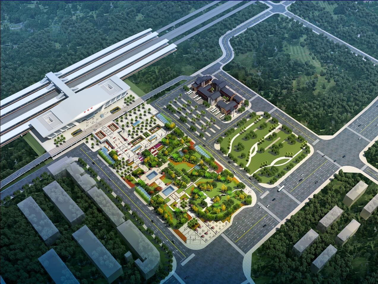 百色市火車(chē)站站前廣場(chǎng)